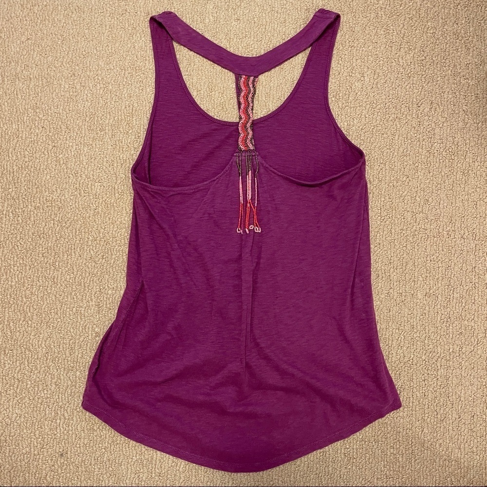 Roxy Boho Beaded Racerback Tank Magenta – S - Picture 5 of 12